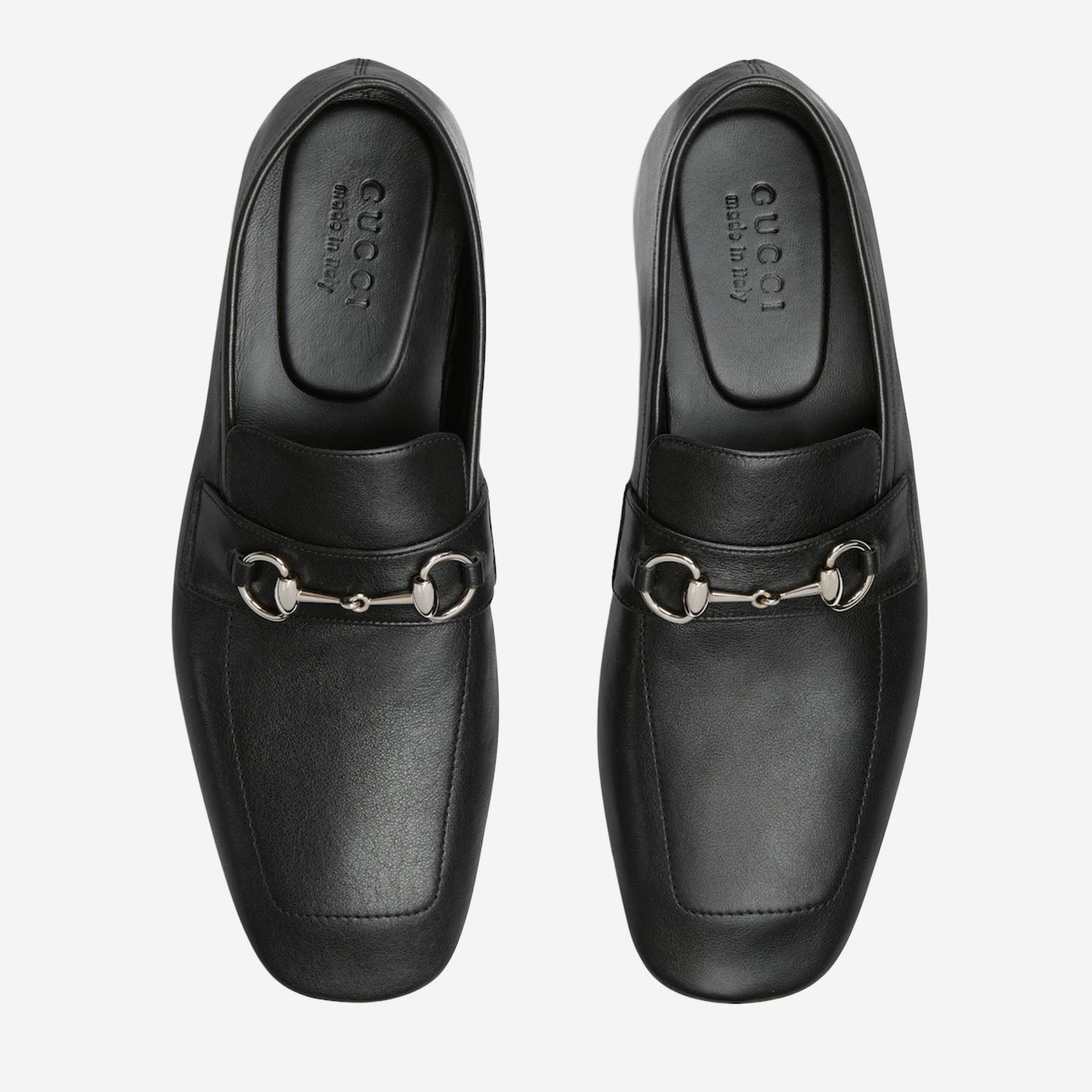 MOCASSINI IN PELLE CON MORSETTO 867507 AAGEH1000 GUCCI 