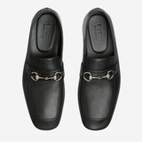 MOCASSINI IN PELLE CON MORSETTO 867507 AAGEH1000 GUCCI 