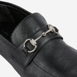 MOCASSINI IN PELLE CON MORSETTO 867507 AAGEH1000 GUCCI 