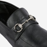 MOCASSINI IN PELLE CON MORSETTO 867507 AAGEH1000 GUCCI 