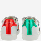 SNEAKER ACE IN PELLE CON NASTRO WEB 455448 CPWP09085 GUCCI KIDS 