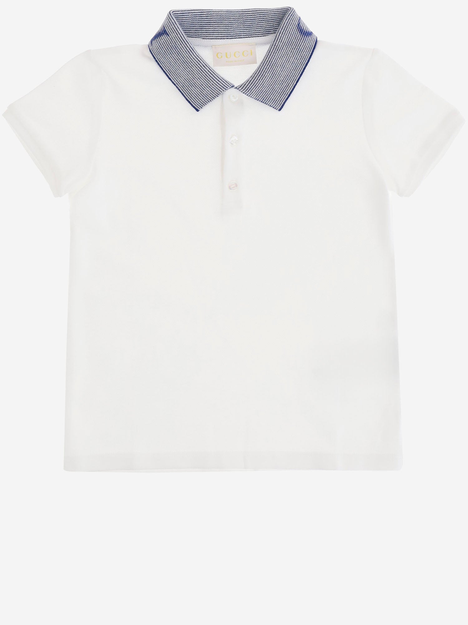 POLO IN COTONE CON COLLETTO LOGATO 810982 XJHNK9030 GUCCI KIDS 