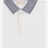 POLO IN COTONE CON COLLETTO LOGATO 810982 XJHNK9030 GUCCI KIDS 