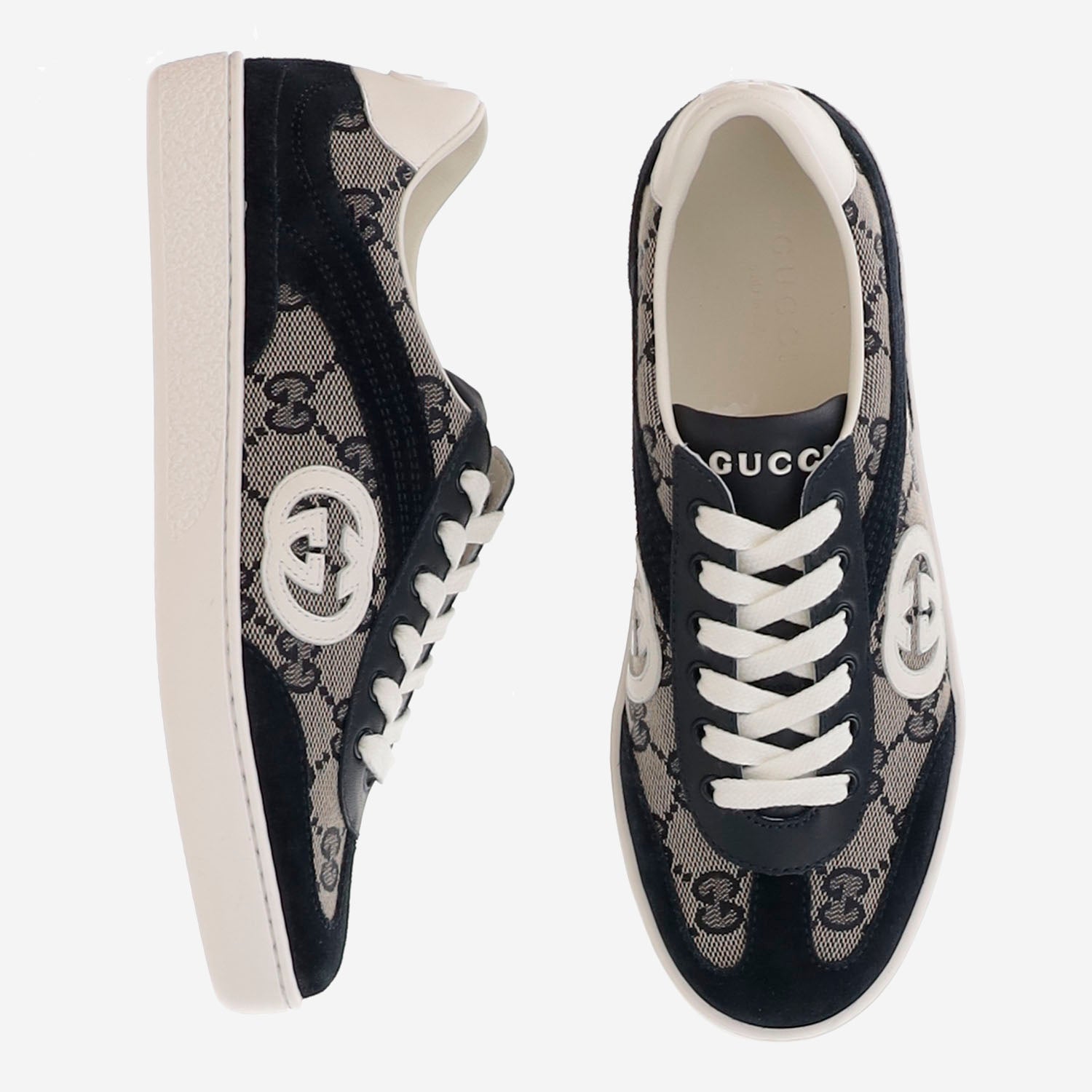 SNEAKERS IN TESSUTO GG E PELLE 812674 AAE2T4056 GUCCI KIDS 