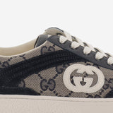 SNEAKERS IN TESSUTO GG E PELLE 812674 AAE2T4056 GUCCI KIDS 
