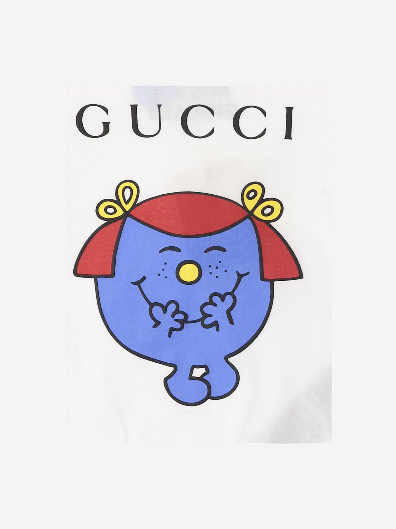 T-SHIRT IN COTONE CON LOGO 834639 XKJRF9214 GUCCI KIDS 