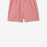 PANTALONI CORTI IN COTONE A QUADRETTI 848699 XWA7X6312 GUCCI KIDS 