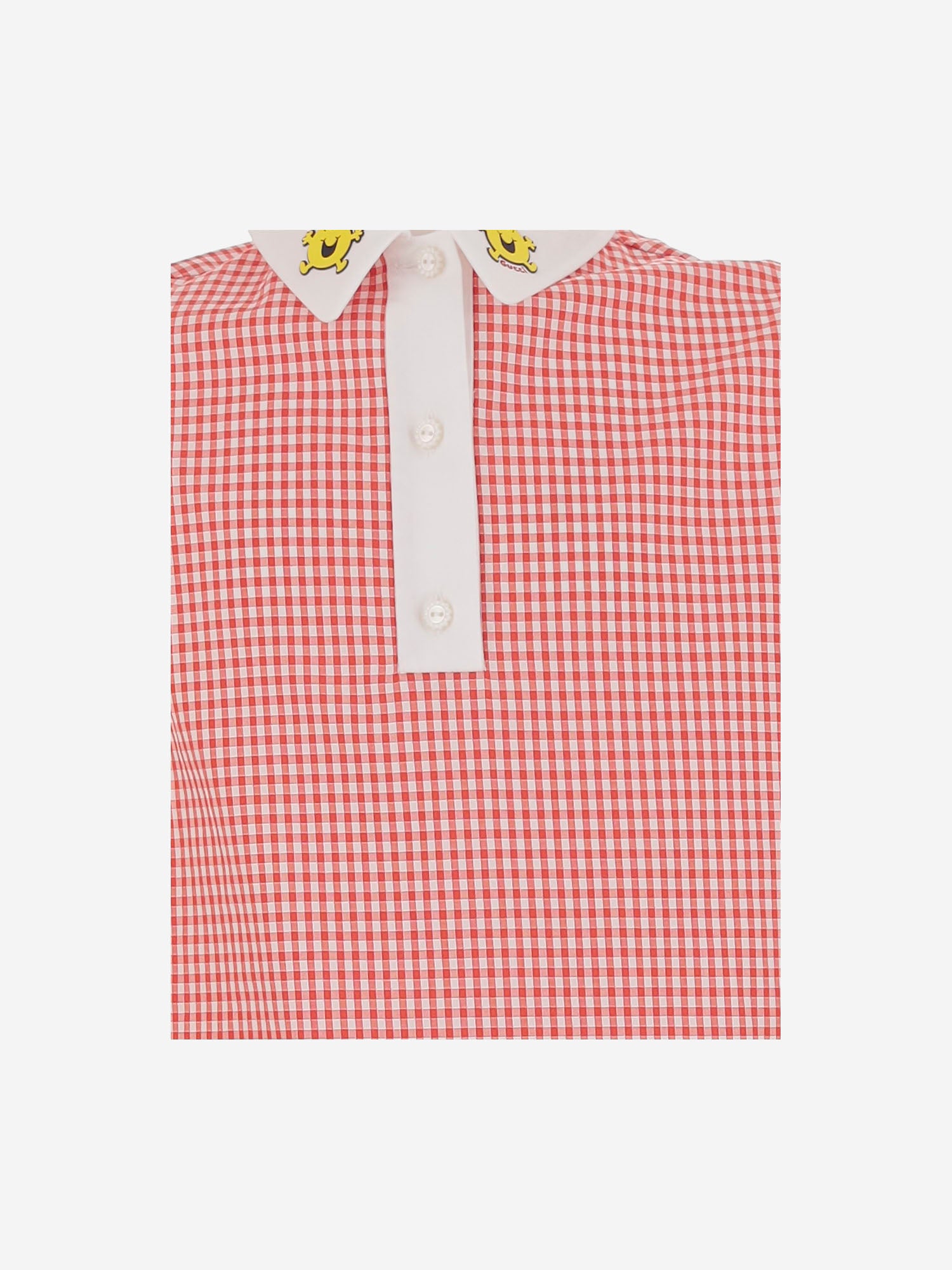 ABITO IN COTONE STRETCH CON MOTIVO A QUADRI 849619 XWA8N6312 GUCCI KIDS 
