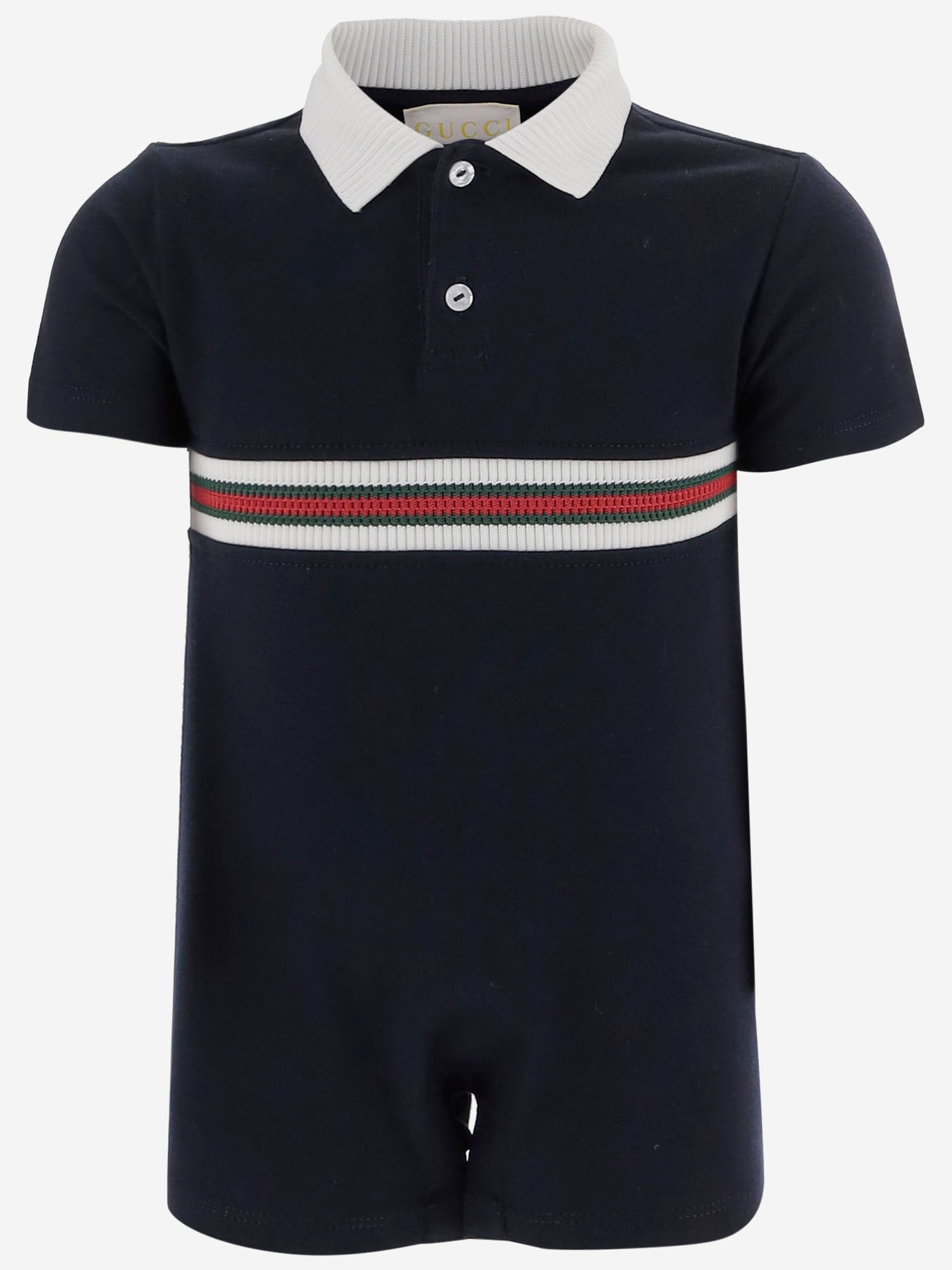 TUTINA IN COTONE CON WEB 849667 XJHNR4780 GUCCI KIDS 