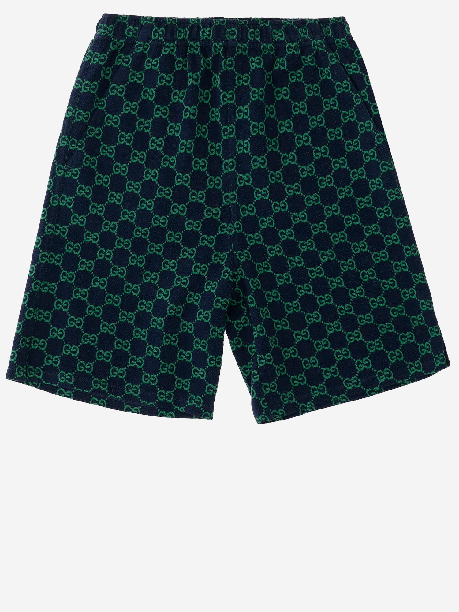 PANTALONI CORTI IN COTONE CON MOTIVO GG 849680 XJHA94085 GUCCI KIDS 