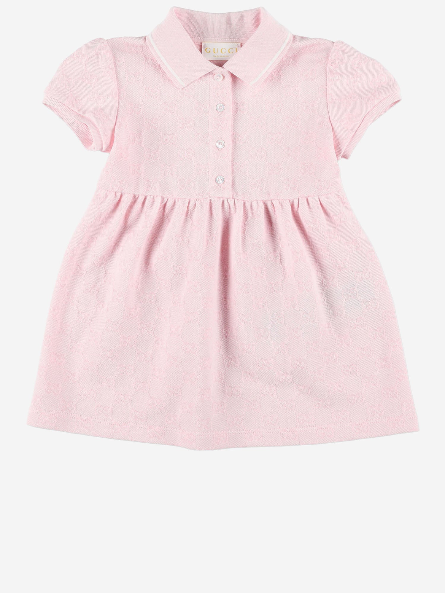 ABITO IN COTONE CON COLLETTO CLASSICO 852824 XJHBA5399 GUCCI KIDS 