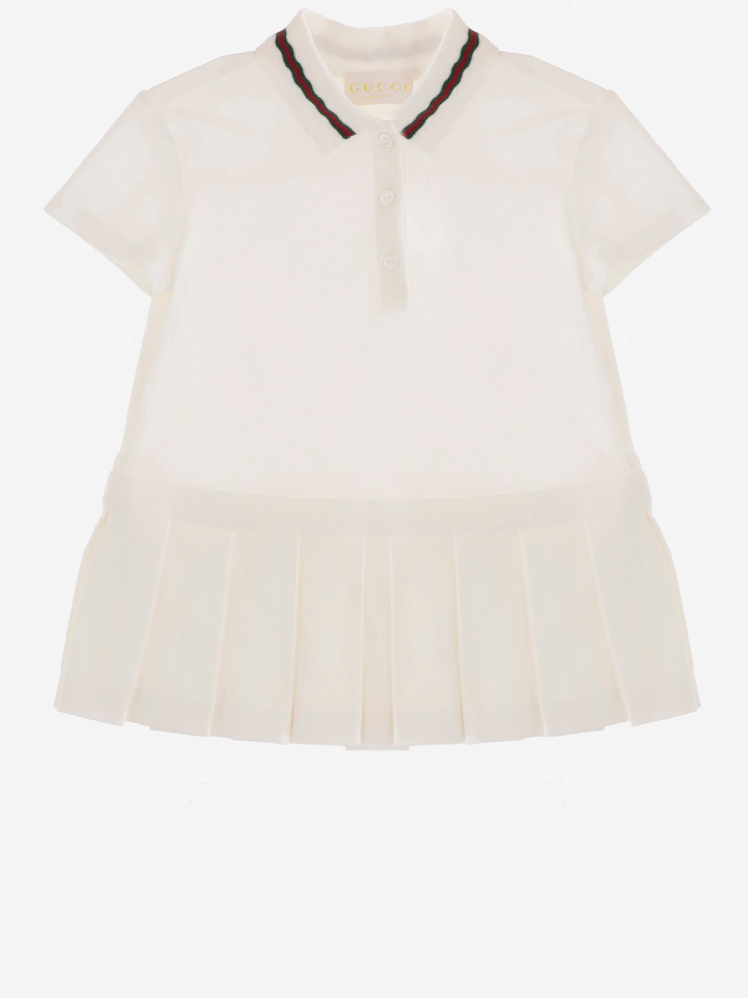 ABITO IN COTONE STRETCH CON NASTRO WEB 852838 XJHRS9024 GUCCI KIDS 