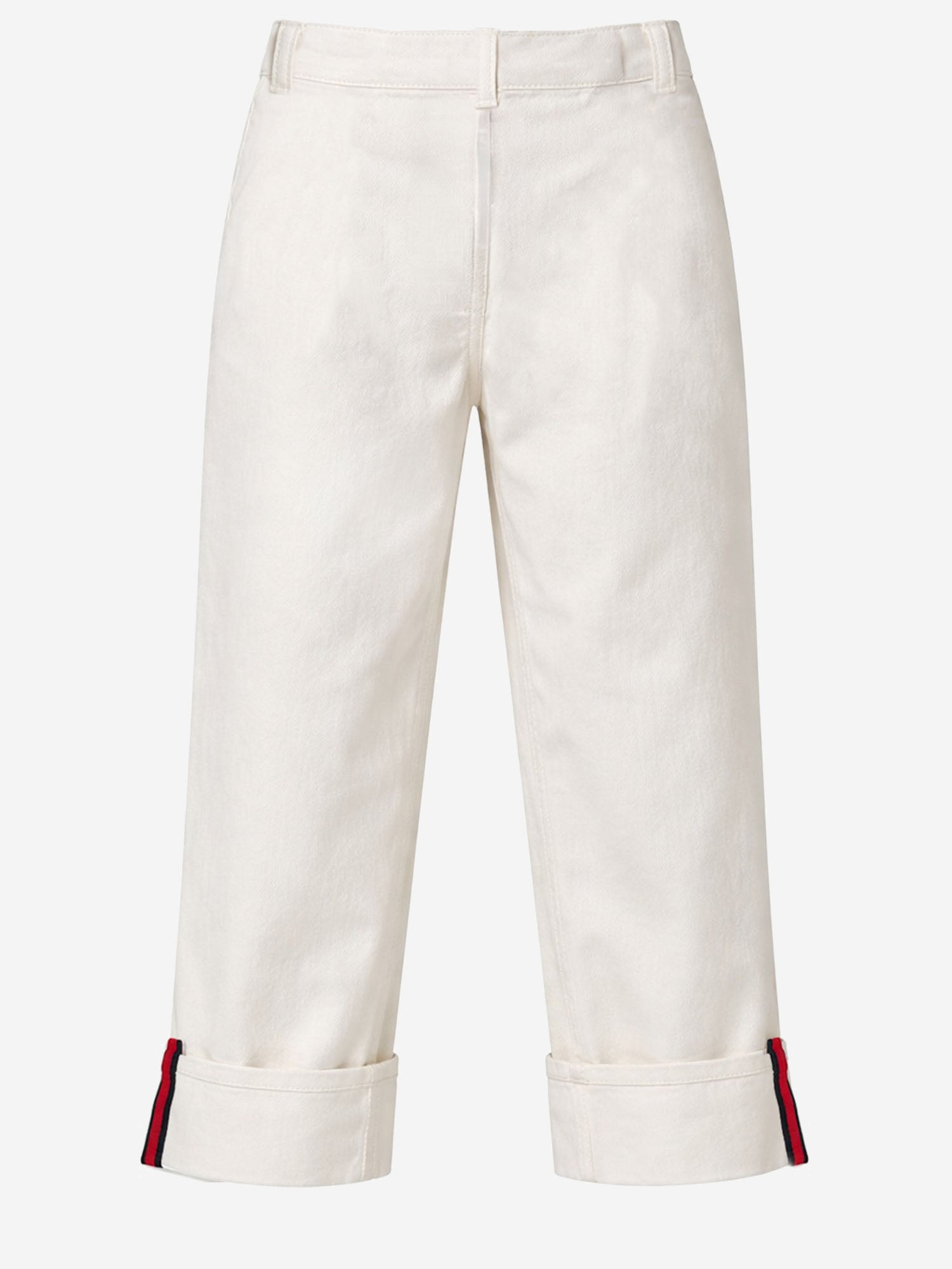 JEANS IN DENIM DI COTONE STRETCH CON DETTAGLI WEB 855965 XDDFB9692 GUCCI KIDS 