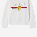 FELPA IN COTONE CON STAMPA 857208 XJHRH9214 GUCCI KIDS 