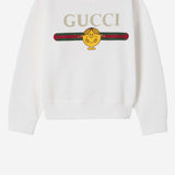 FELPA IN COTONE CON STAMPA 857208 XJHRH9214 GUCCI KIDS 