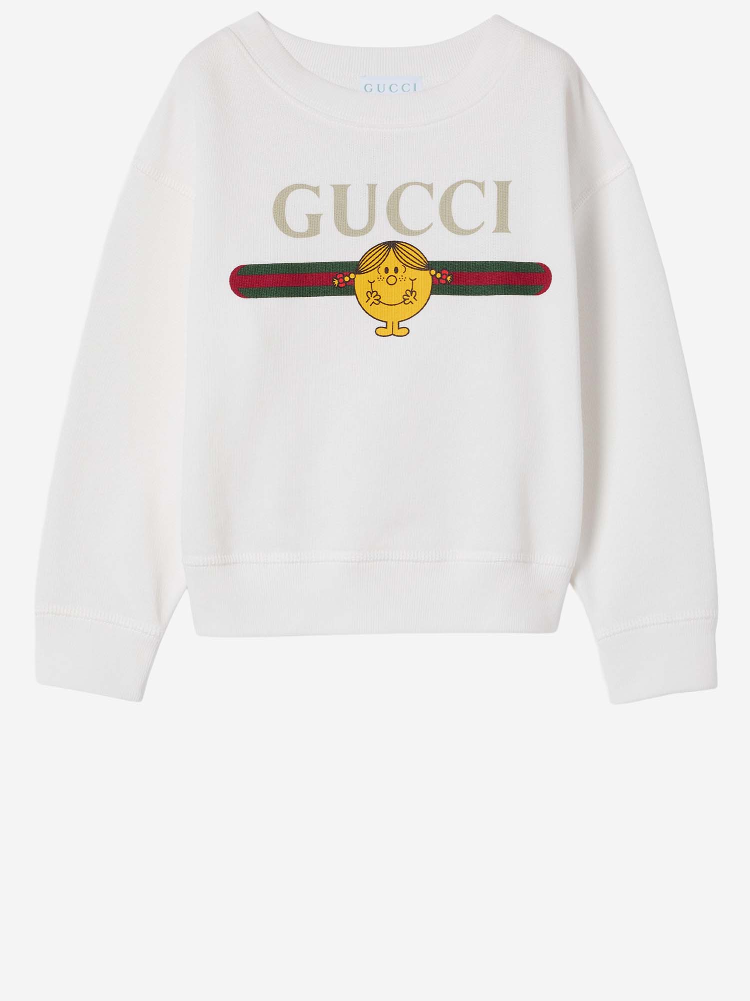 FELPA IN COTONE CON STAMPA 857208 XJHRH9214 GUCCI KIDS 