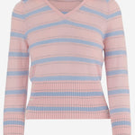MAGLIA IN CASHMERE A RIGHE W40510AM PWPNKCO GUEST IN RESIDENCE 