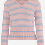 MAGLIA IN CASHMERE A RIGHE W40510AM PWPNKCO GUEST IN RESIDENCE 