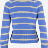 MAGLIA IN CASHMERE A RIGHE W40510AM SAILCOMBO GUEST IN RESIDENCE 