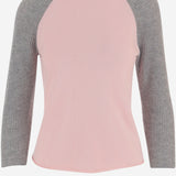 MAGLIA IN CASHMERE BICOLORE W40610JL PWPNKHGR GUEST IN RESIDENCE 