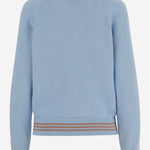 GIACCA VARSITY IN COTONE E CASHMERE W4083JM CLRSKY GUEST IN RESIDENCE 
