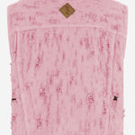 GILET IN COTONE CON DETTAGLI SFRANGIATI HEW09127GF180PXD T0568 HAIKURE 