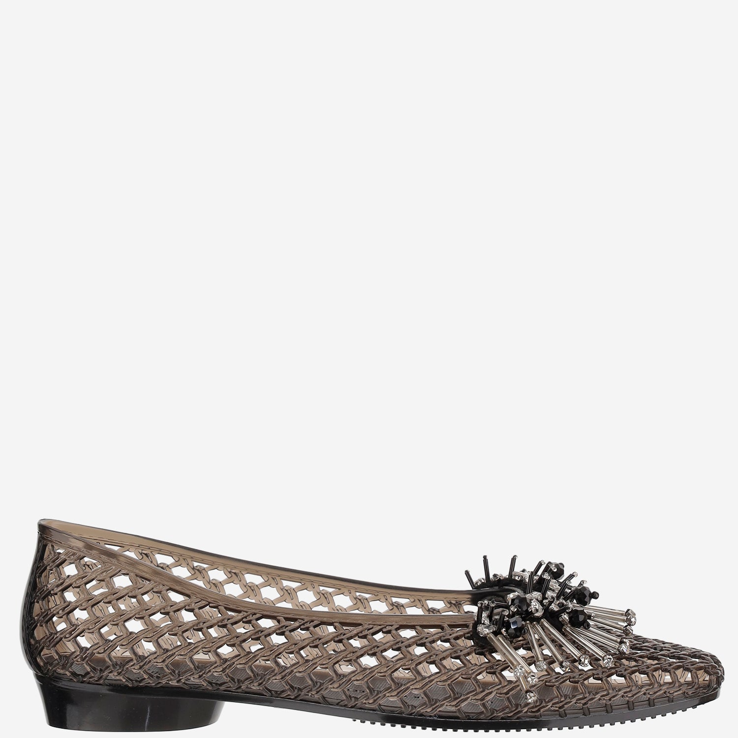 BALLERINE TRASPARENTI CON DECORAZIONE HJ25PSALST03BK01 BLACK HEAVENLY JELLY 
