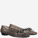 BALLERINE TRASPARENTI CON DECORAZIONE HJ25PSALST03BK01 BLACK HEAVENLY JELLY 