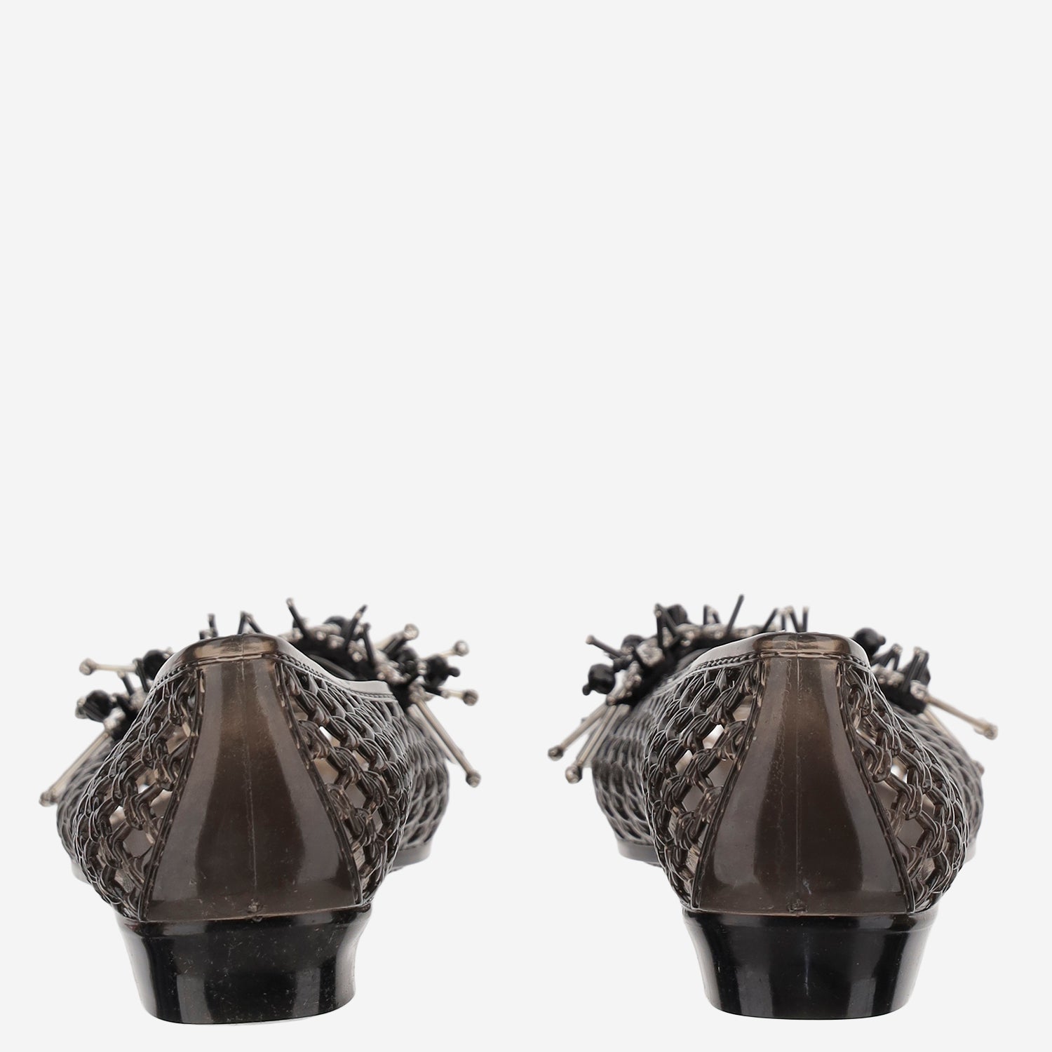 BALLERINE TRASPARENTI CON DECORAZIONE HJ25PSALST03BK01 BLACK HEAVENLY JELLY 
