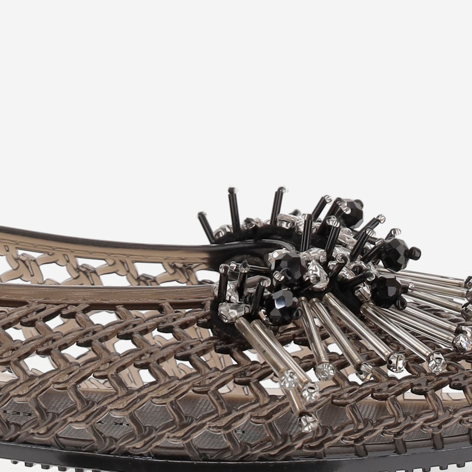 BALLERINE TRASPARENTI CON DECORAZIONE HJ25PSALST03BK01 BLACK HEAVENLY JELLY 