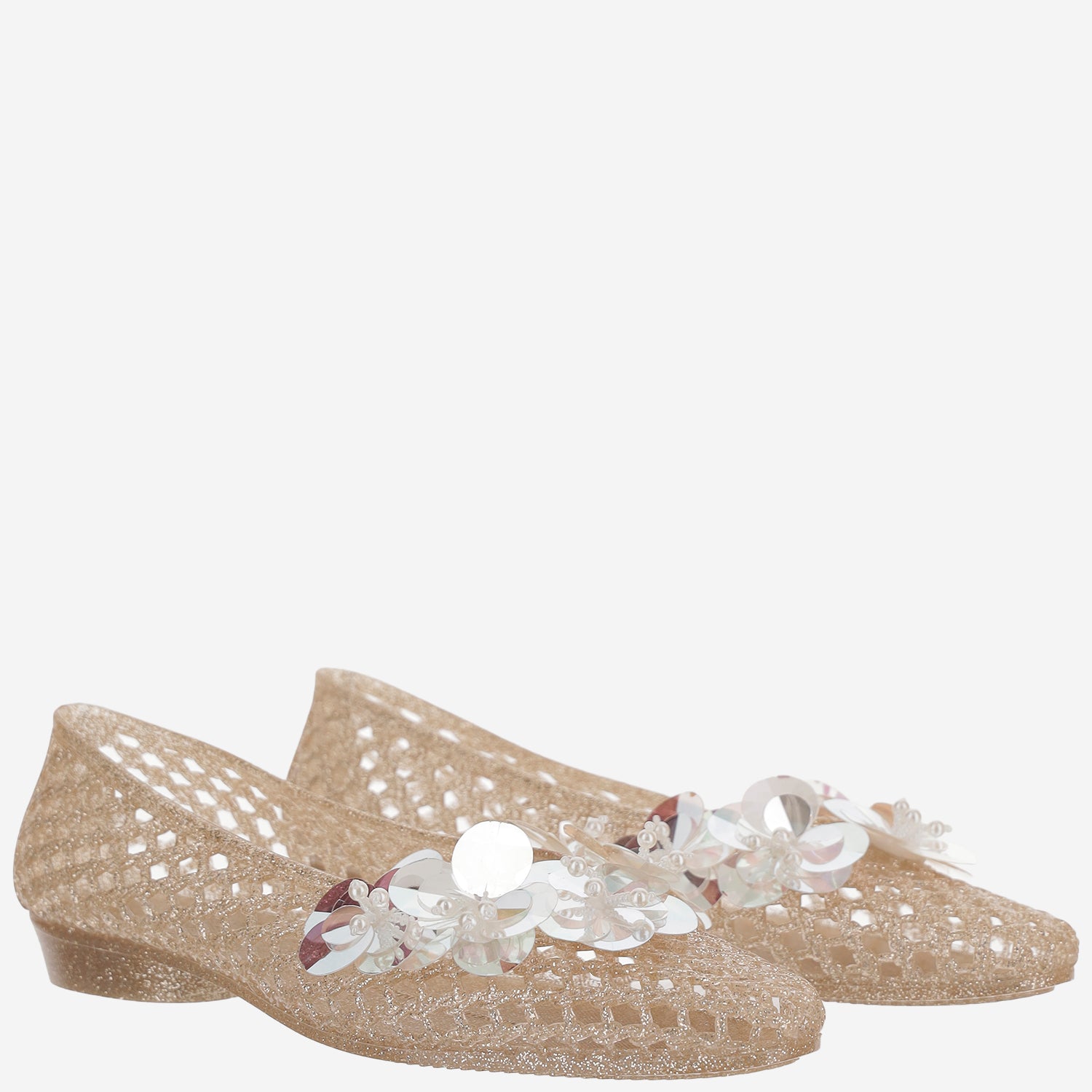 BALLERINE TRASPARENTI CON DECORAZIONE HJ25PSALST03GD02 GOLD HEAVENLY JELLY 