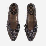 BALLERINE TRASPARENTI CON DECORAZIONE HJ25PSALST05BK01 BLACK HEAVENLY JELLY 