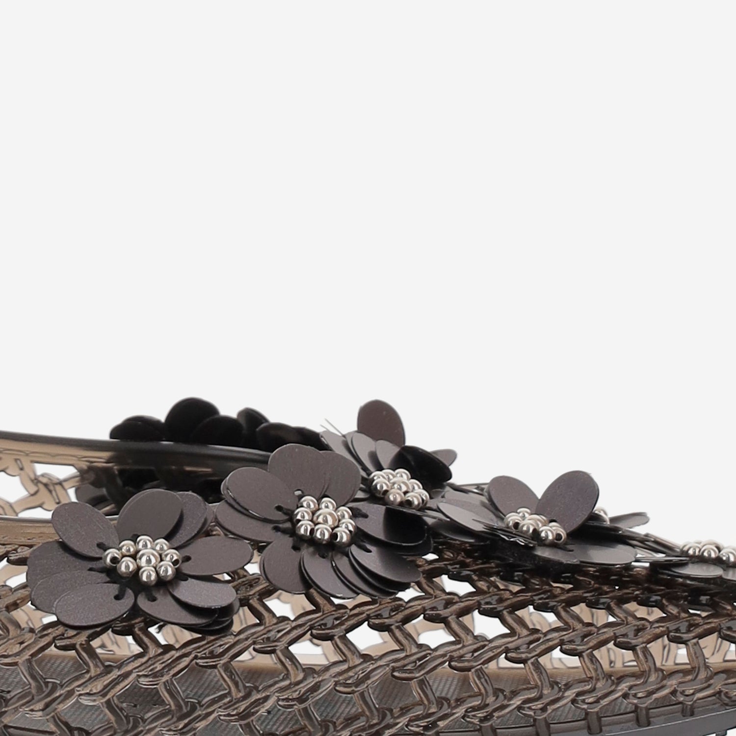 BALLERINE TRASPARENTI CON DECORAZIONE HJ25PSALST05BK01 BLACK HEAVENLY JELLY 