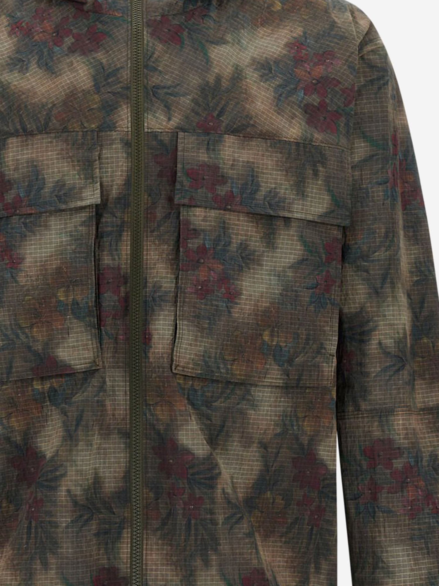 PARKA IN TROPICAL PATTERN RIPSTOP GC000113U 127778500 HERNO 