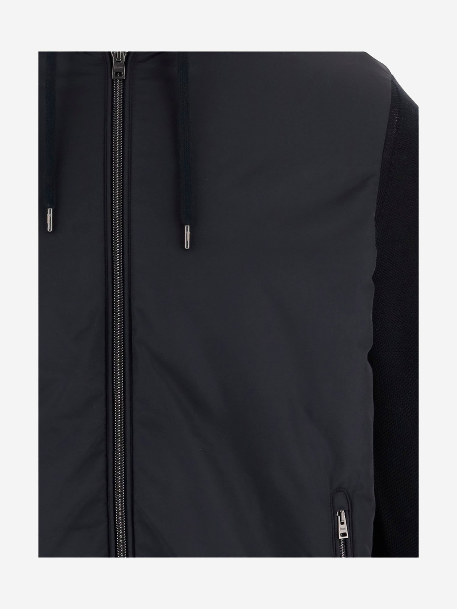 GIUBBOTTO CON CAPPUCCIO IN COTONE E NYLON MC000168U 720569201 HERNO 