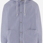 GIACCA IN TESSUTO TECNICO A RIGHE HQB004 1 HOMME 