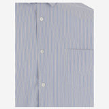 CAMICIA IN COTONE A RIGHE CON MANICHE DOPPIE HQB007 1 HOMME 