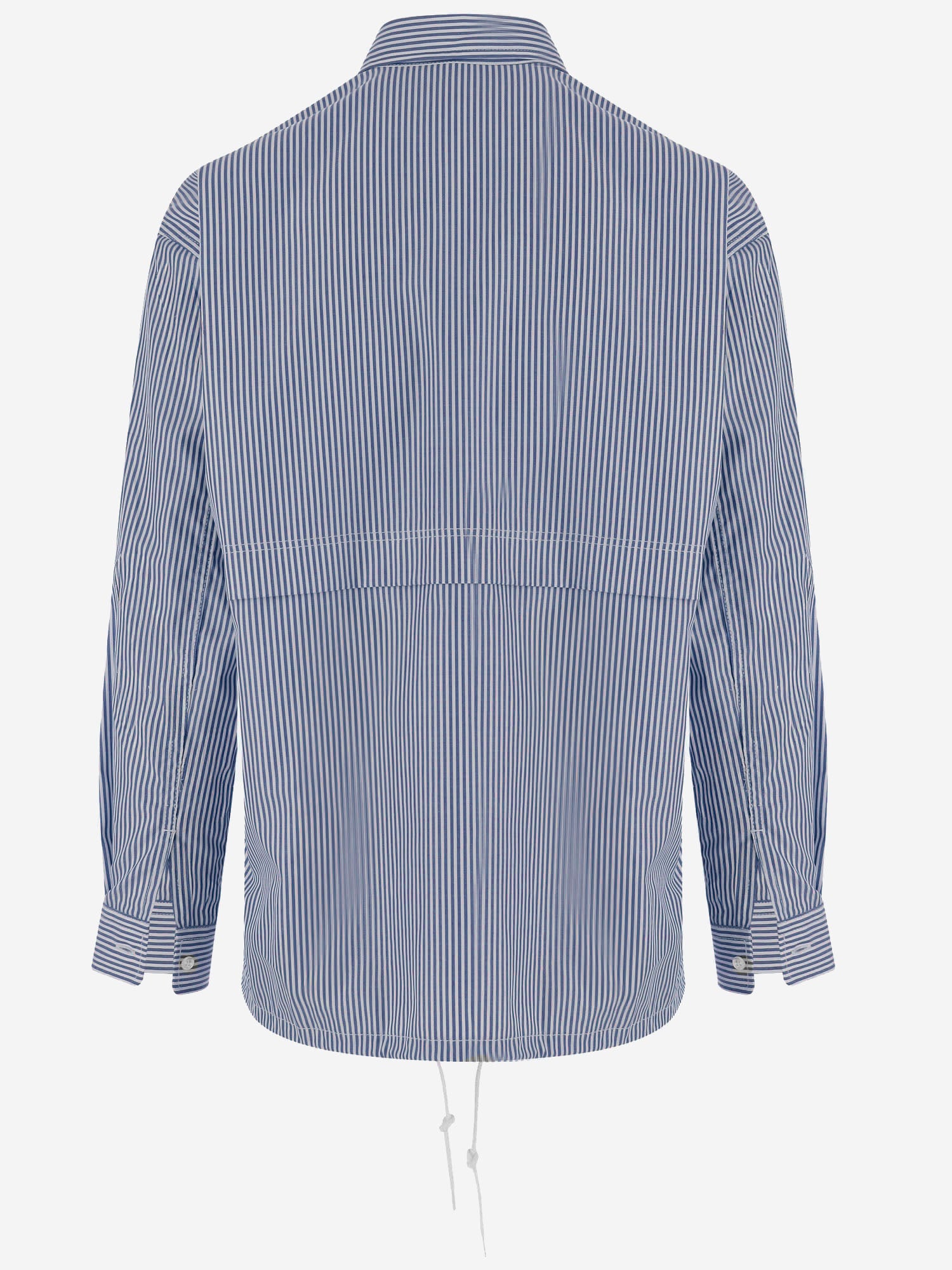 CAMICIA IN COTONE A RIGHE HQB011 1 HOMME 