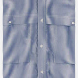 CAMICIA IN COTONE A RIGHE HQB011 1 HOMME 
