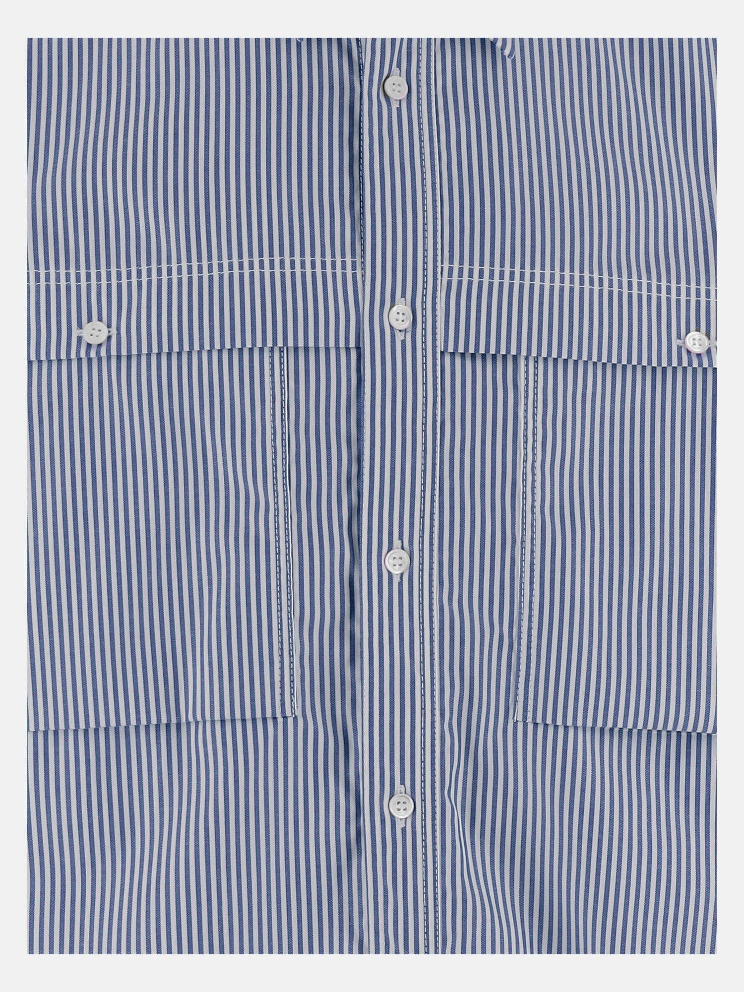 CAMICIA IN COTONE A RIGHE HQB011 1 HOMME 