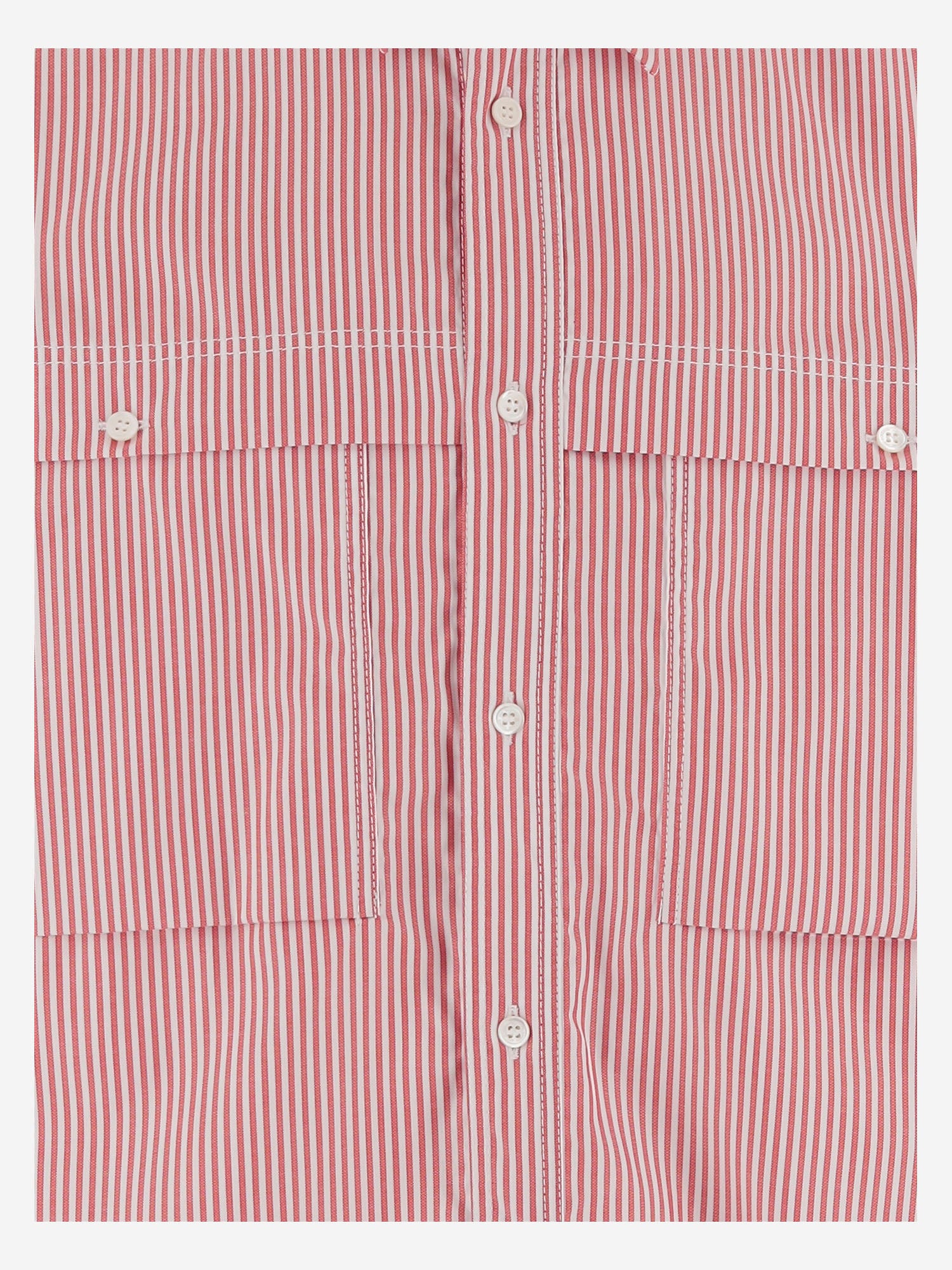CAMICIA IN COTONE A RIGHE HQB011 3 HOMME 