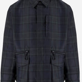 CAMICIA IN MISTO COTONE CON MOTIVO CHECK HQJ011 1 HOMME 