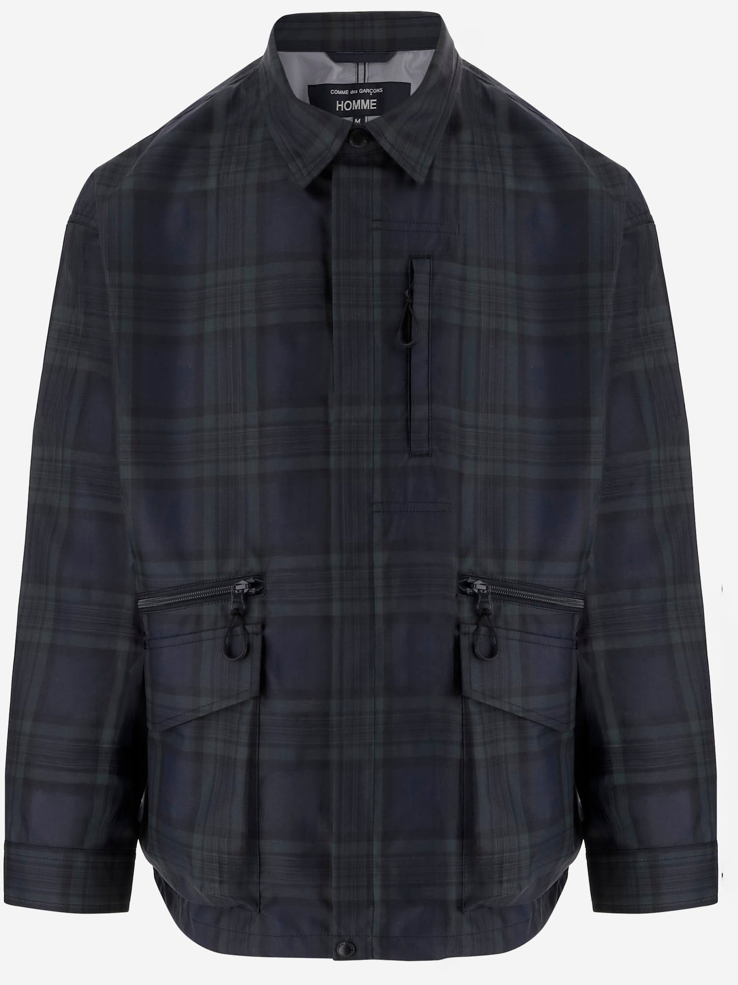 CAMICIA IN MISTO COTONE CON MOTIVO CHECK HQJ011 1 HOMME 