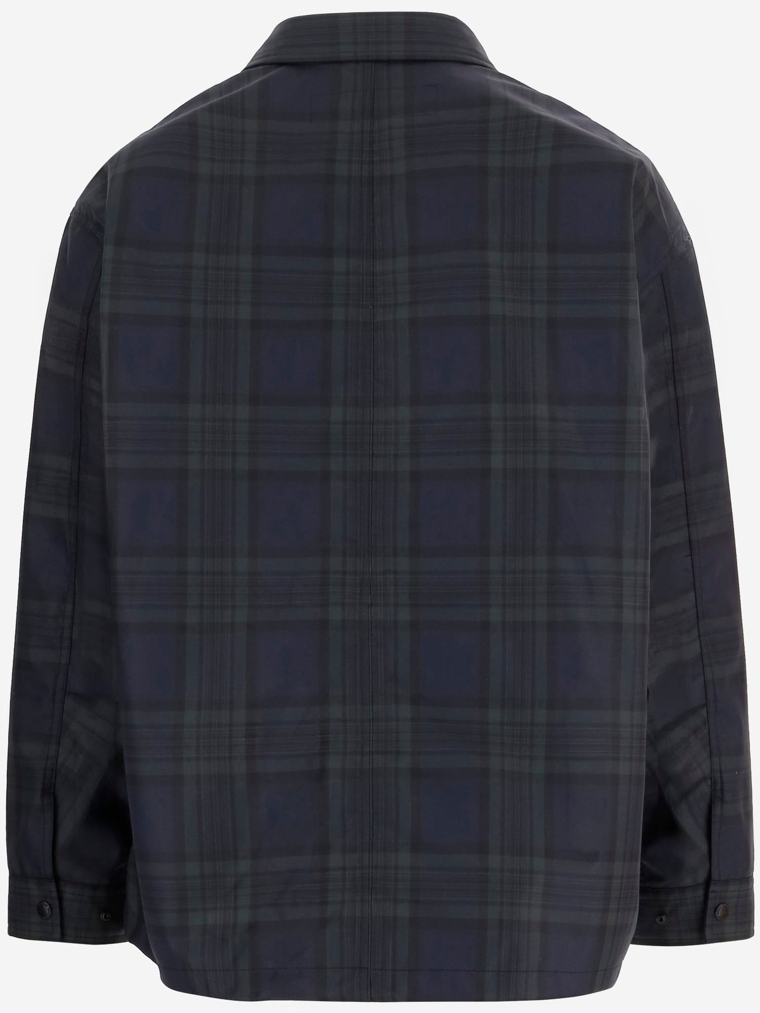 CAMICIA IN MISTO COTONE CON MOTIVO CHECK HQJ011 1 HOMME 