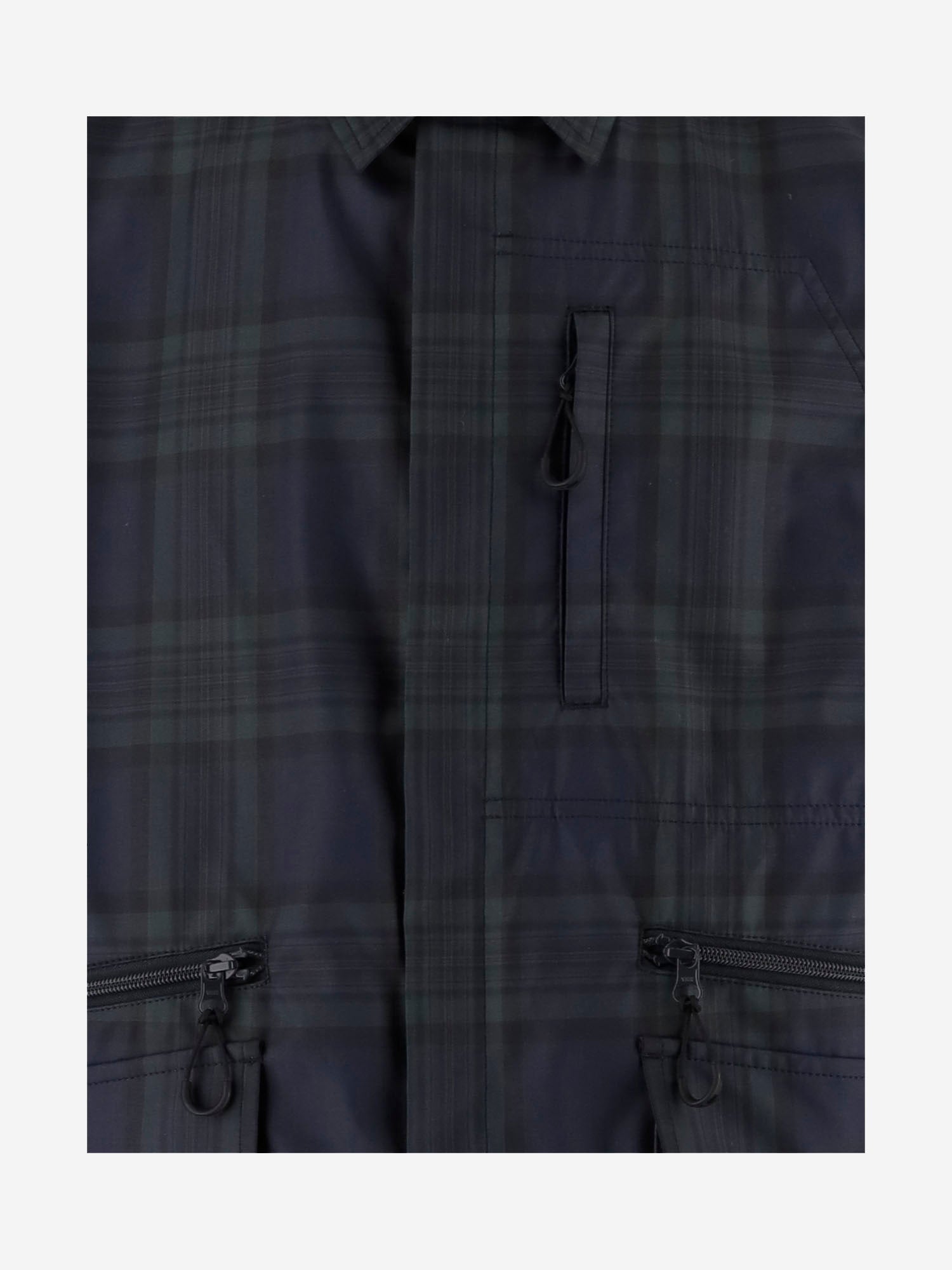 CAMICIA IN MISTO COTONE CON MOTIVO CHECK HQJ011 1 HOMME 