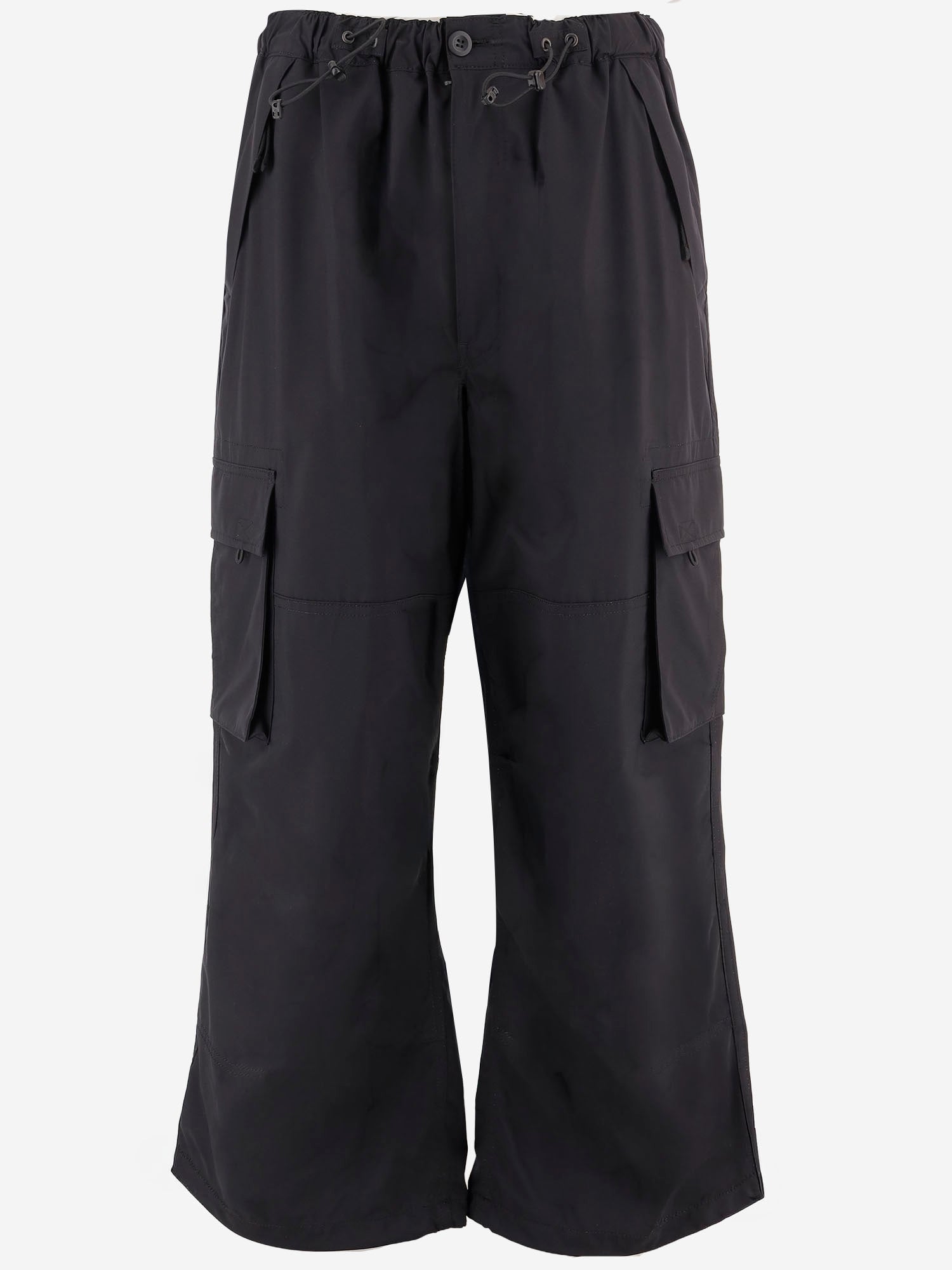 PANTALONI IN NYLON CON GAMBA AMPIA HQP011 1 HOMME 