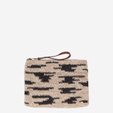 POCHETTE IN RAFIA NATURALE AMPYZEBRA EXCLU IBELIV 