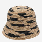 CAPPELLO BUCKET IN RAFIA ANDAOZEBRA EXCLU IBELIV 
