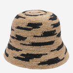 CAPPELLO BUCKET IN RAFIA ANDAOZEBRA EXCLU IBELIV 