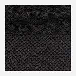 BORSA TOTE IN RAFIA E COTONE LAGUNA BLACK IBELIV 
